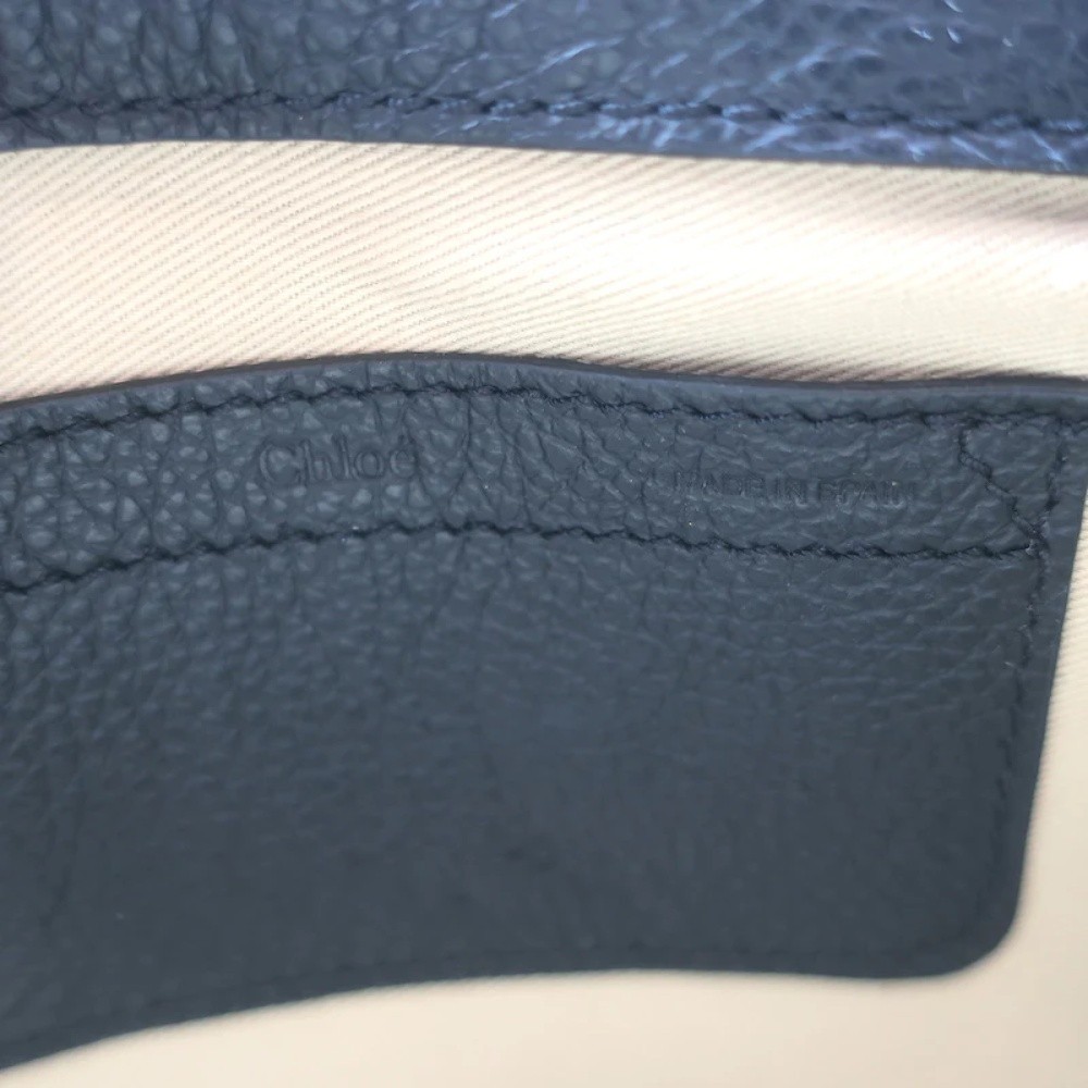Chloe Marcie Small Saddle Bag Black Grained Leather Crossbody NEW - Picture 8 of 10